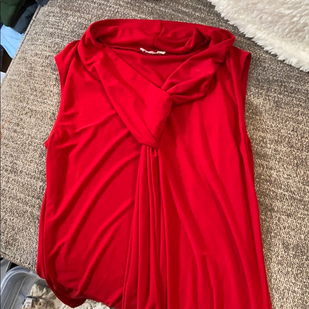 Red tank top